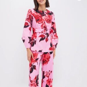Tuckernuck Pink and Red Floral Pantsuit